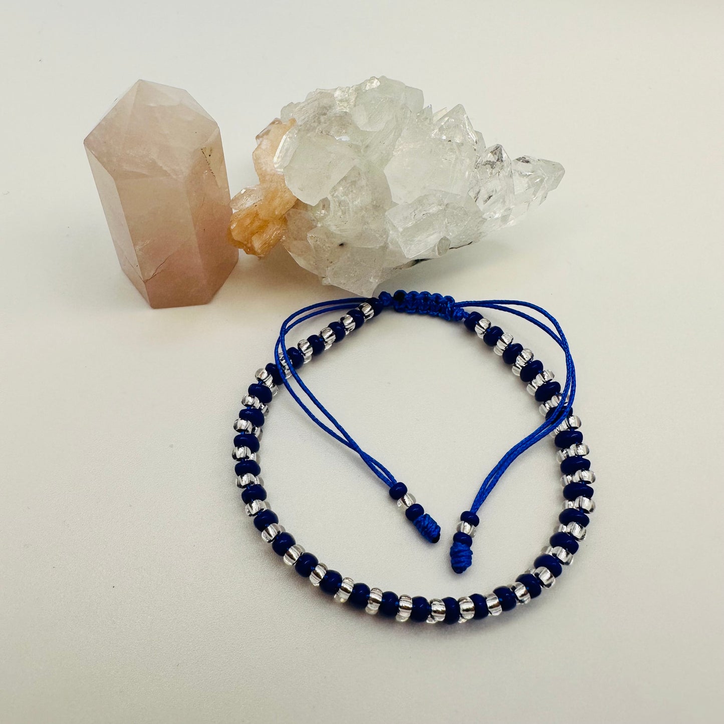 Orisha Yemaya Blue and Clear Twin Bracelet