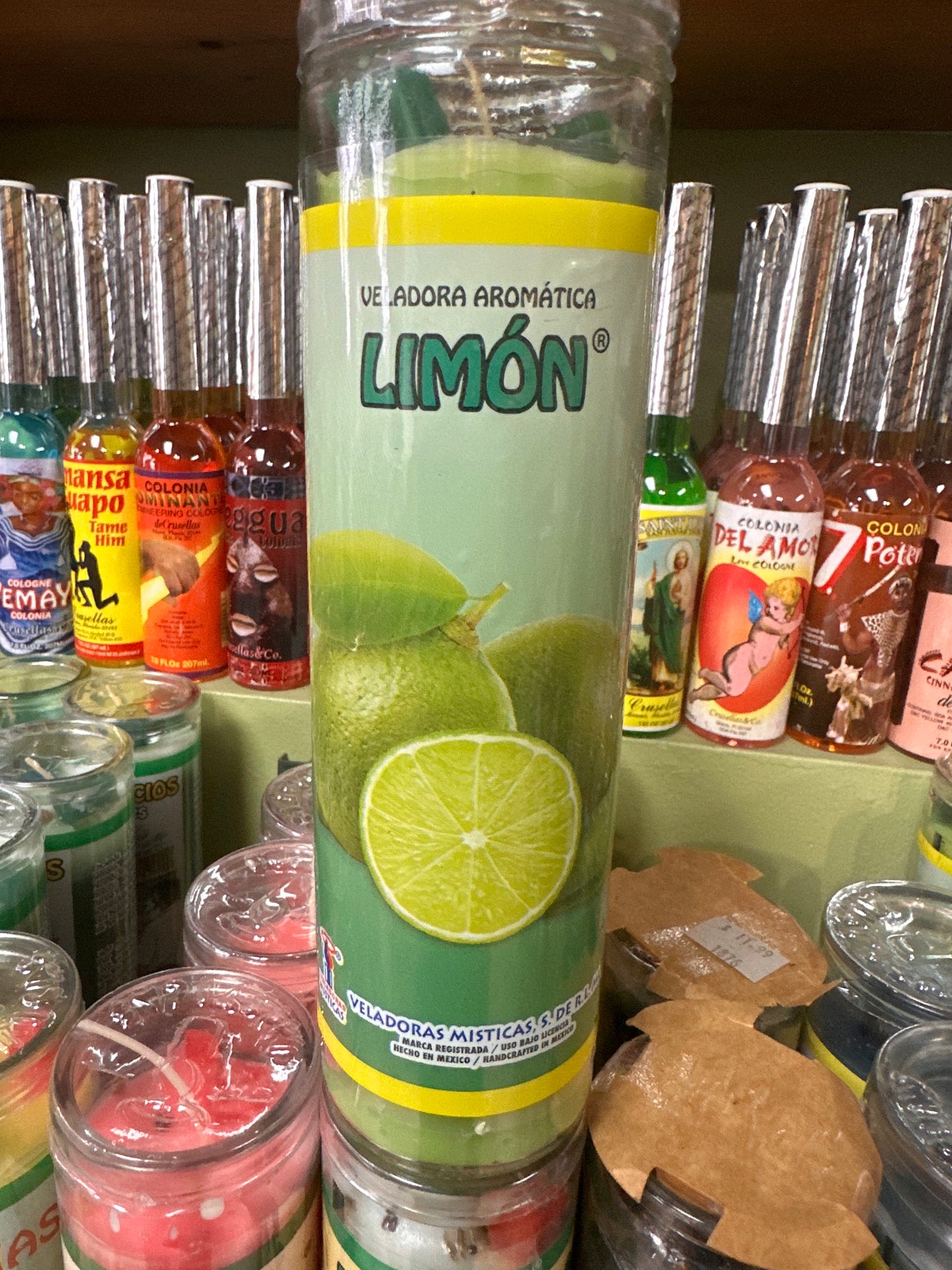 Lemon/Lime 7-Day Prepared Scented Green Candle