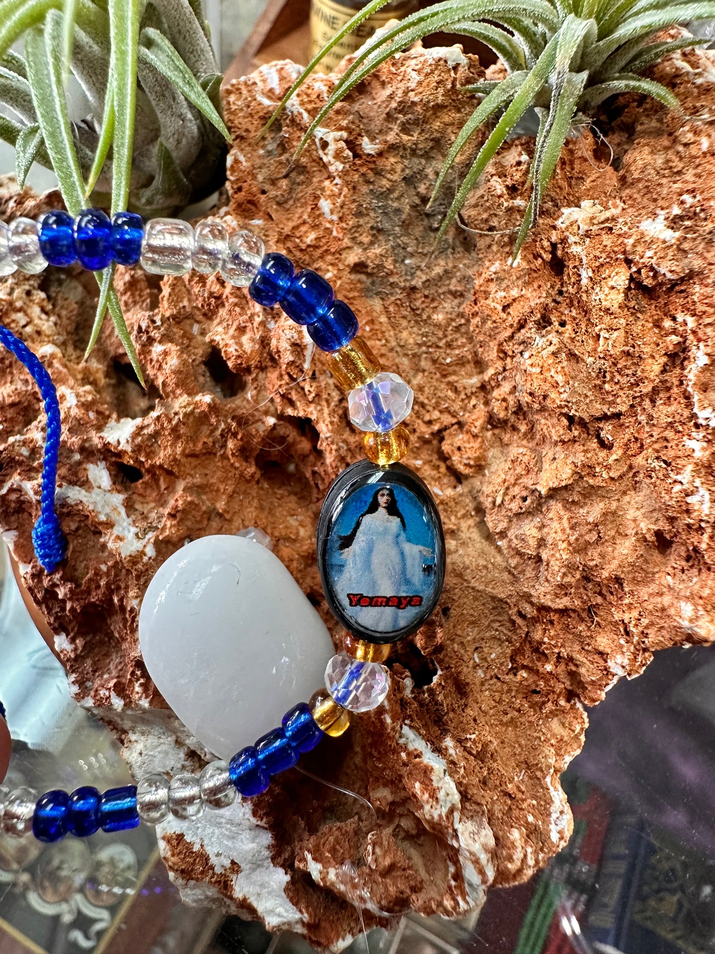 Orisha Yemaya Blue And White Bracelet