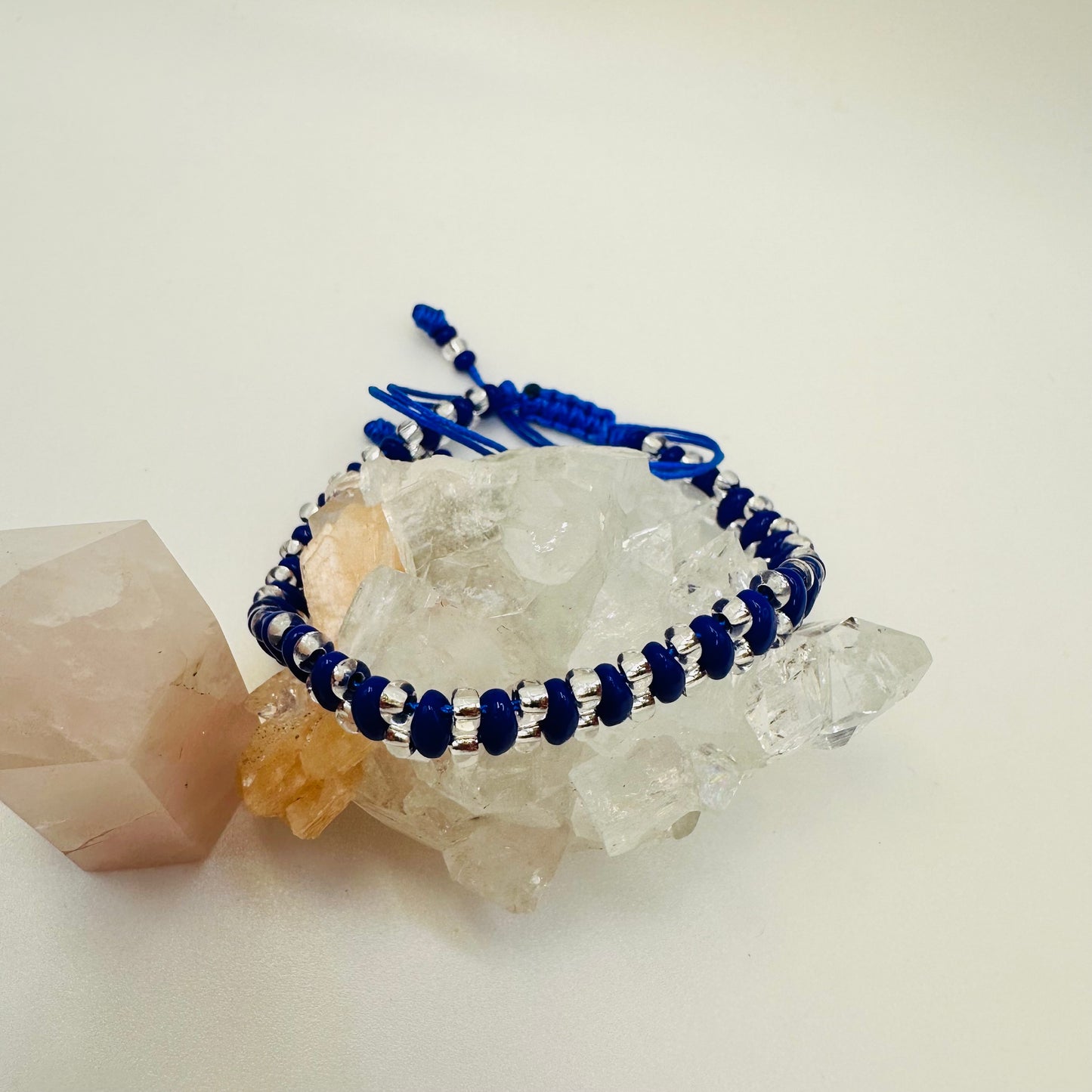 Orisha Yemaya Blue and Clear Twin Bracelet
