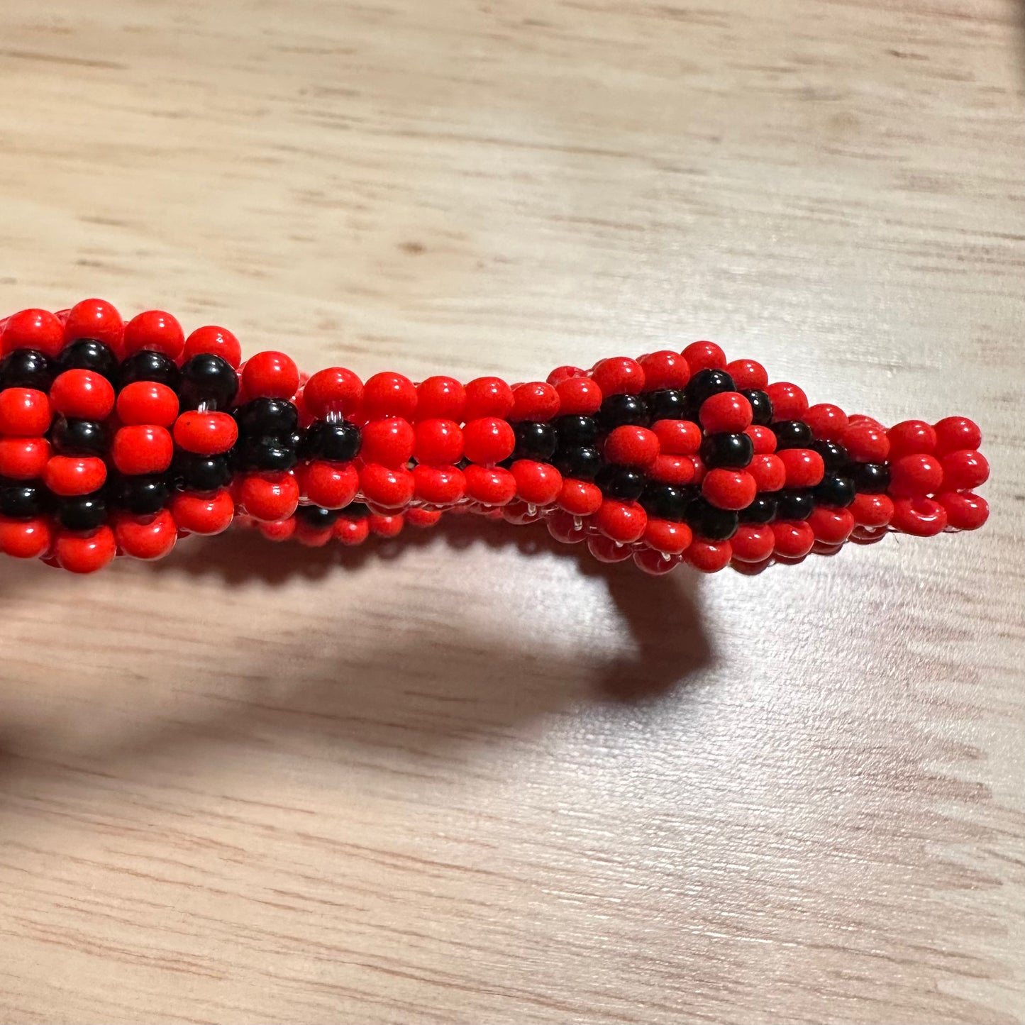 Orisha Elegua Ilde Red And Black Stretchable Bracelet