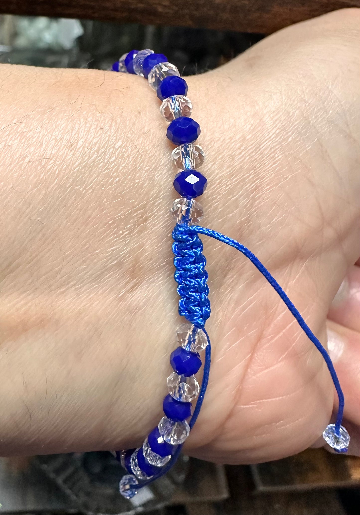 Yemaya Beaded Glass Bracelet With Metal Seashell Charm