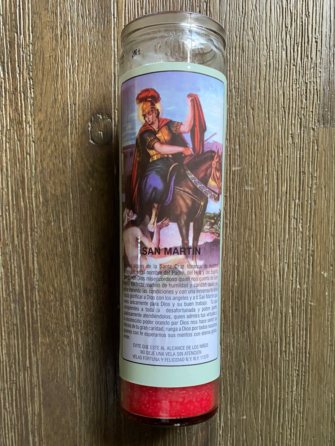 San Martín Caballero 7 Day Candle