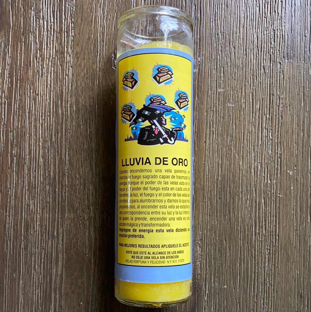 Lluvia De Oro Candle/ Gold Rain Candle