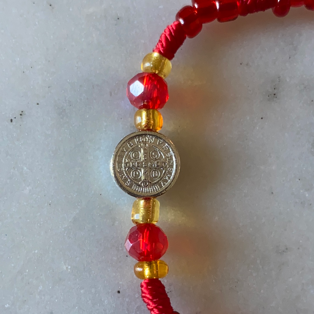 Saint Benedict Red Bracelet