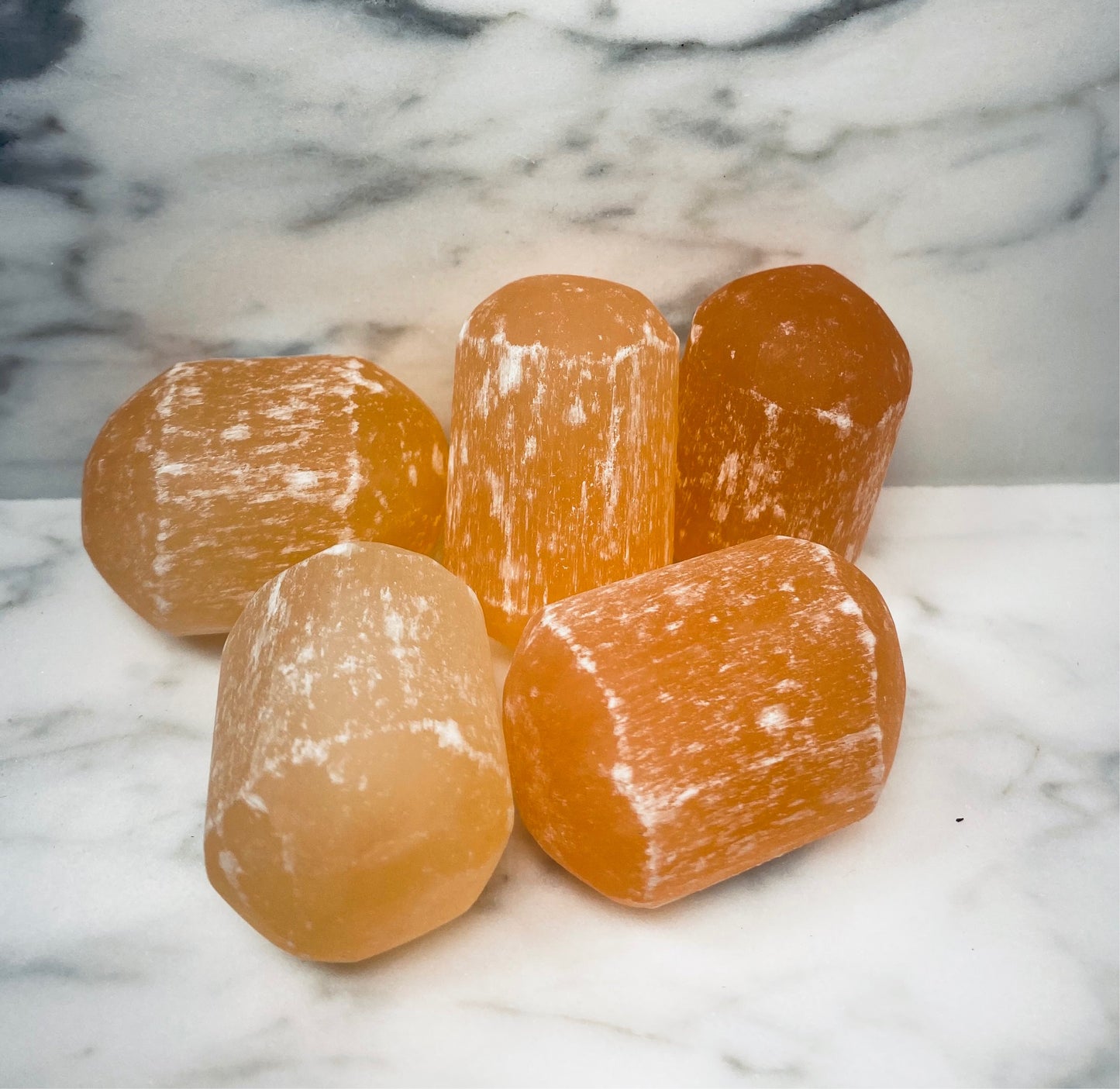 Orange Calcite Large Tumbled