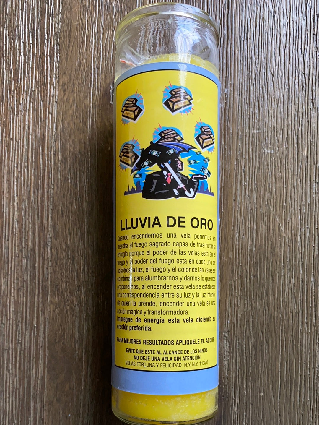 Lluvia De Oro Candle/ Gold Rain Candle