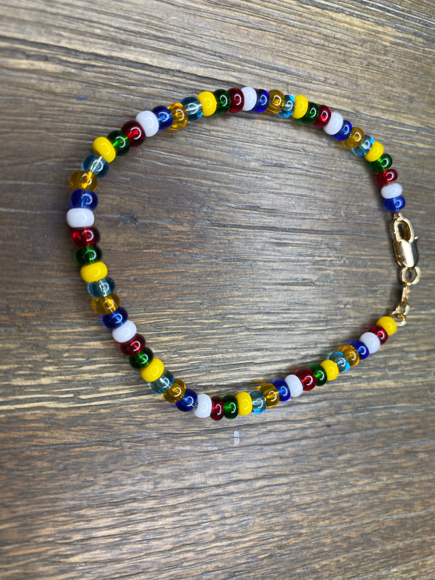 Gold Plated Indian Beads Bracelet