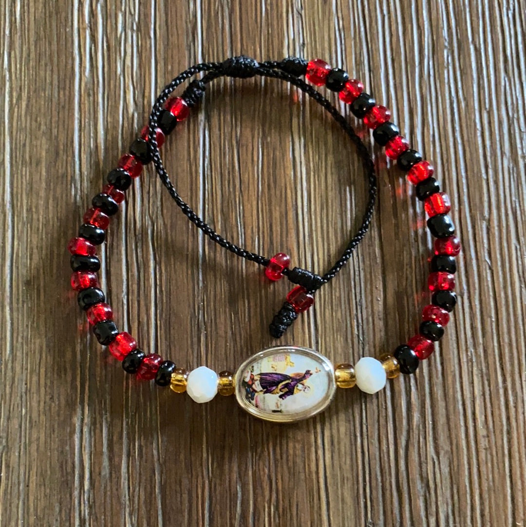 San Elias Black And Red Bracelet