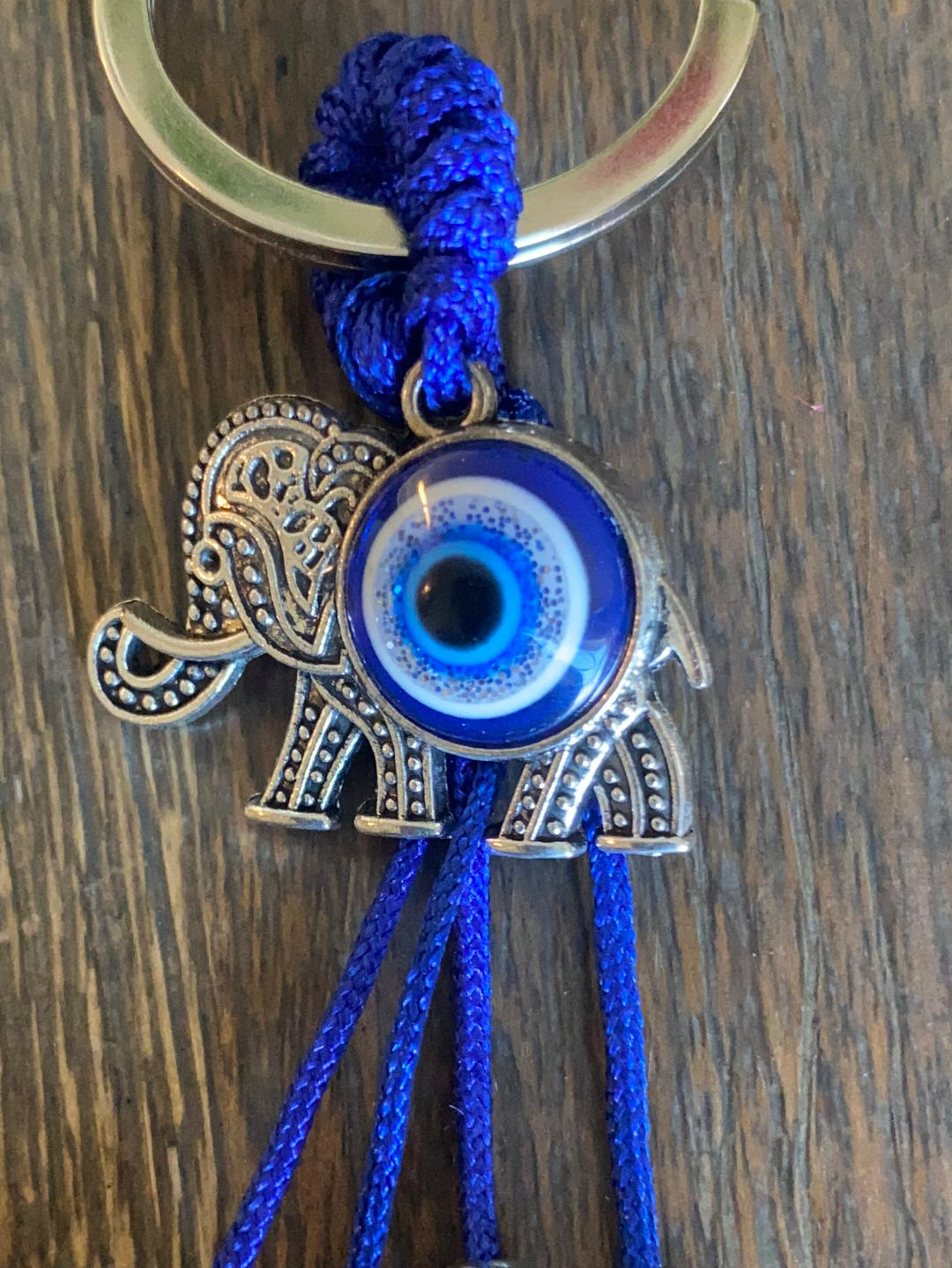 Elephant Evil Eye Charms Keychain