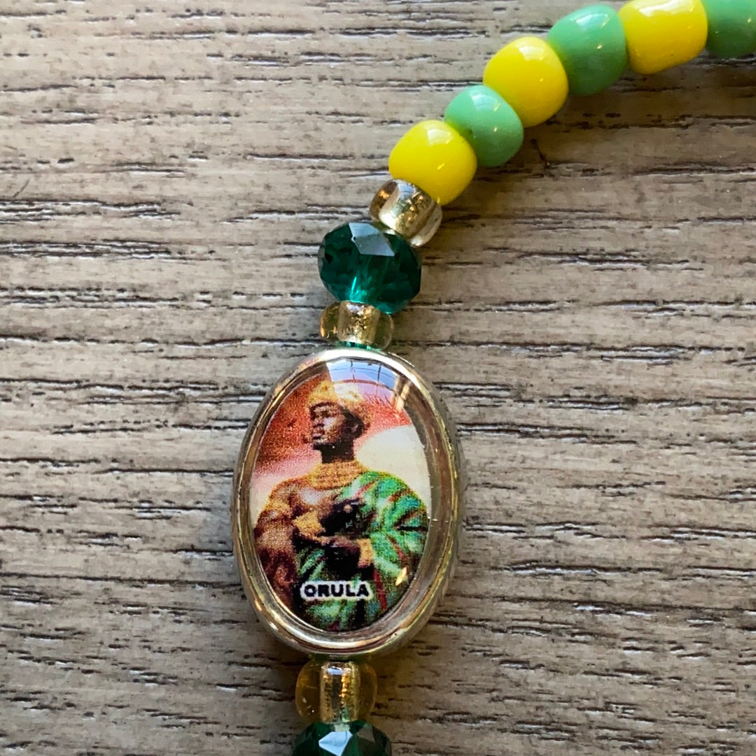 Orula Orisha Beaded Bracelet