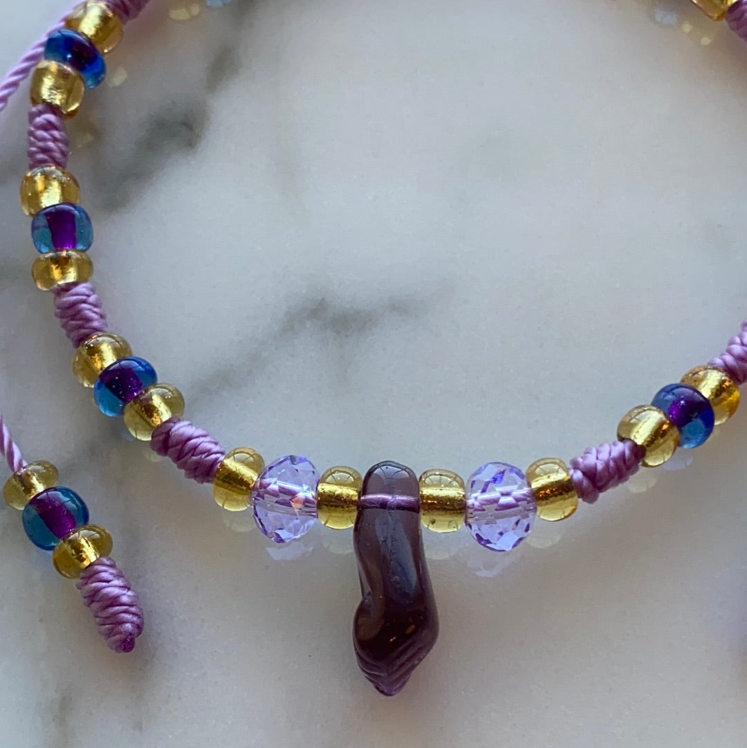 Purple Azabache Bracelet