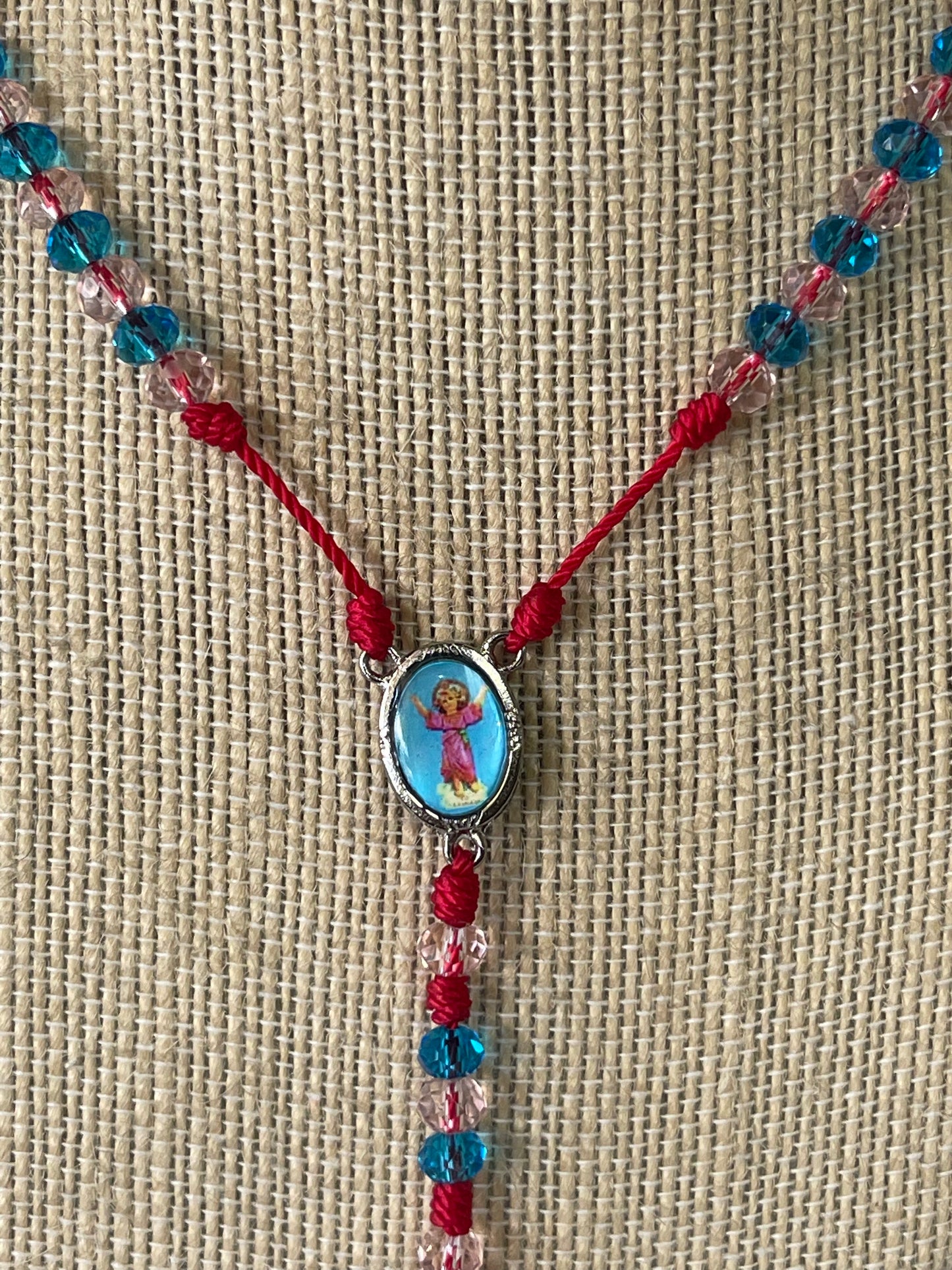 Divino Niño Jesus Rosario Azul