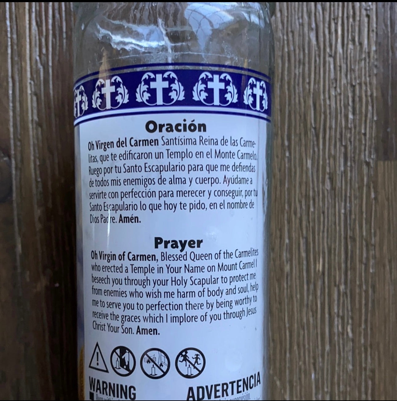 Virgen Del Carmen 7 Day Candle