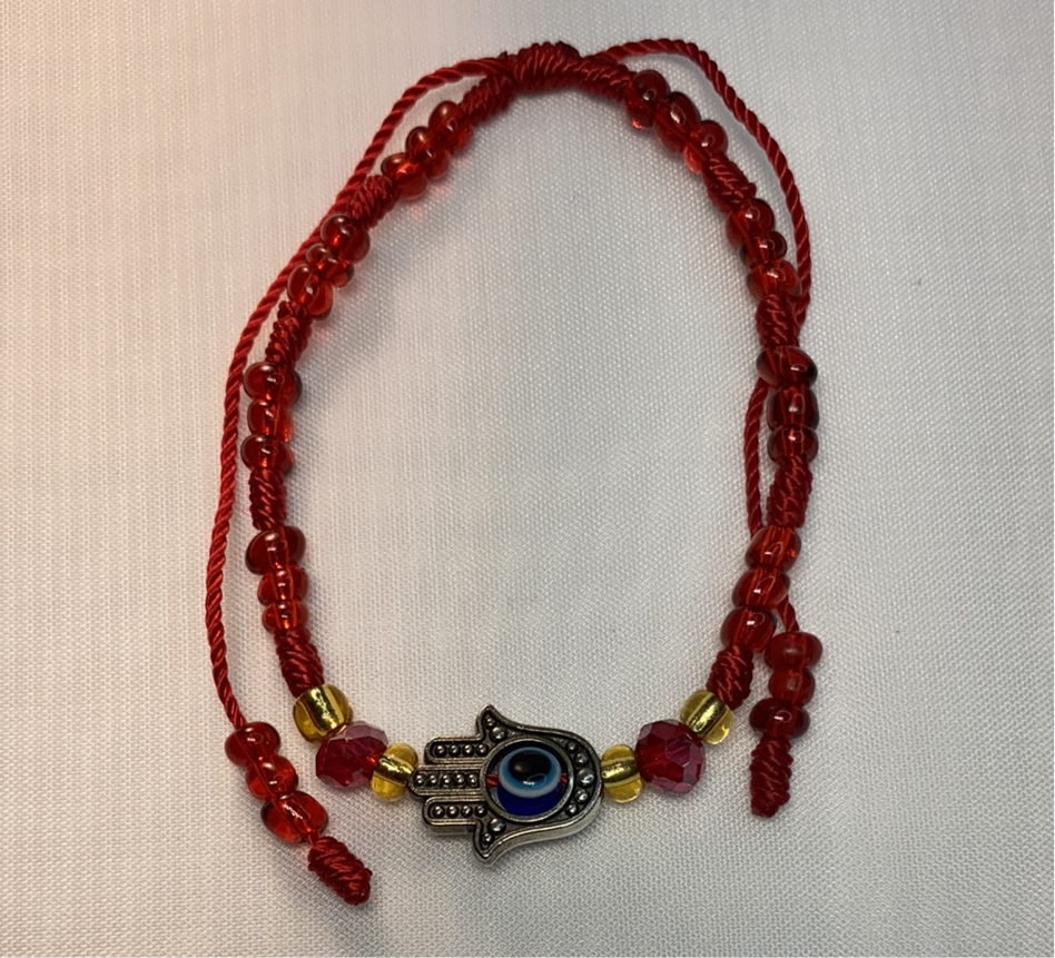 Red Evil Eye Hamsa Hand Bracelet