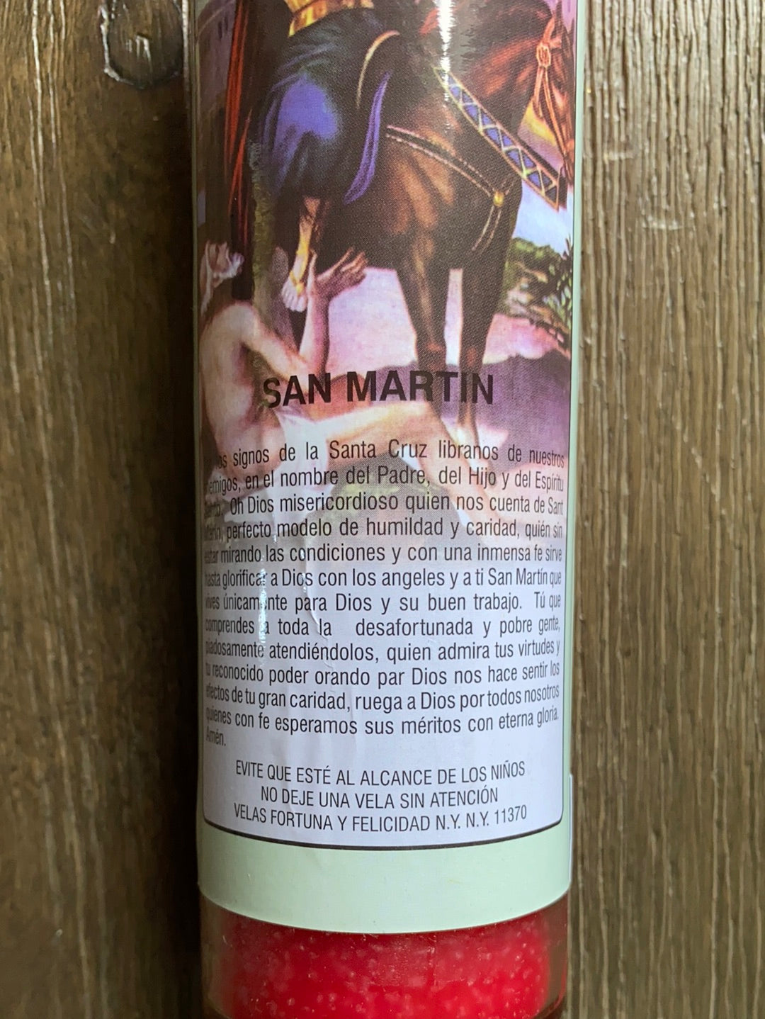 San Martín Caballero 7 Day Candle