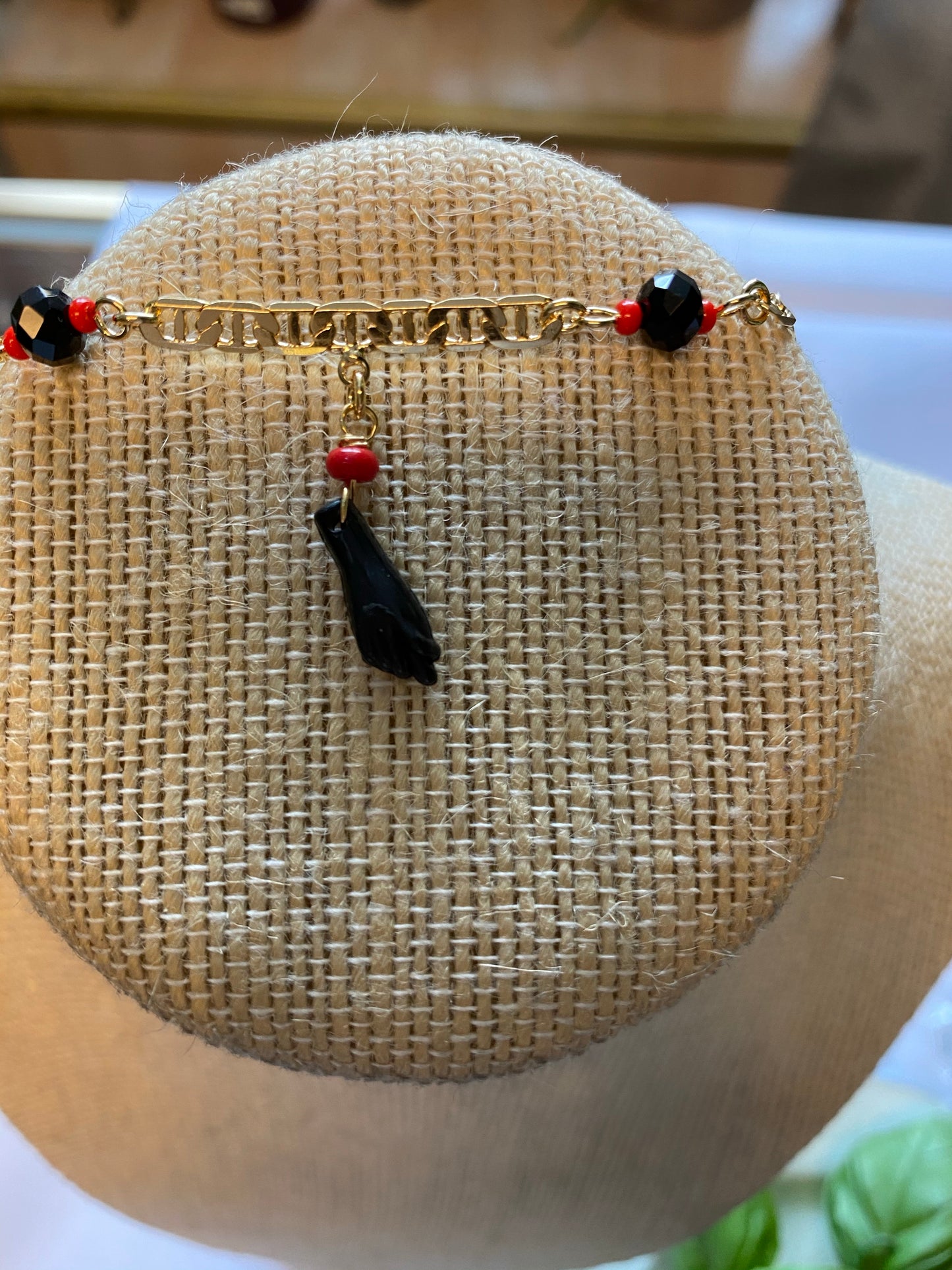 Premium Gold Plated Azabache Necklace