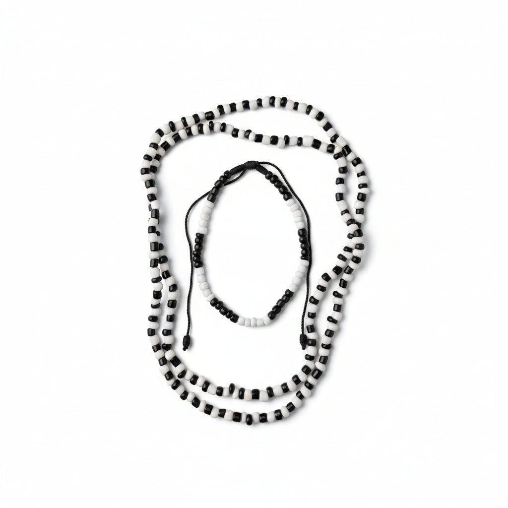 Black and White Bead Set