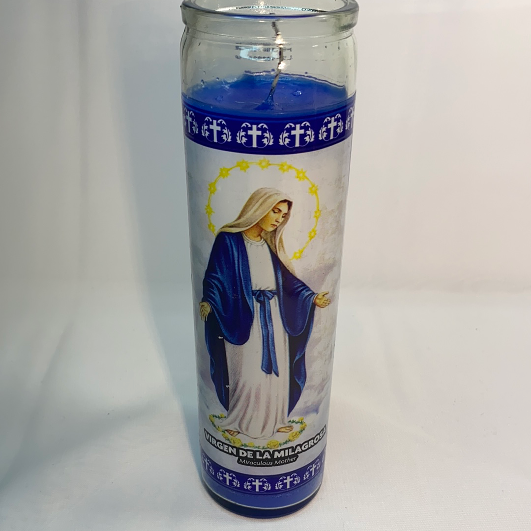 Miraculous Mother 7 Day Candle/ Virgen De La Milagrosa