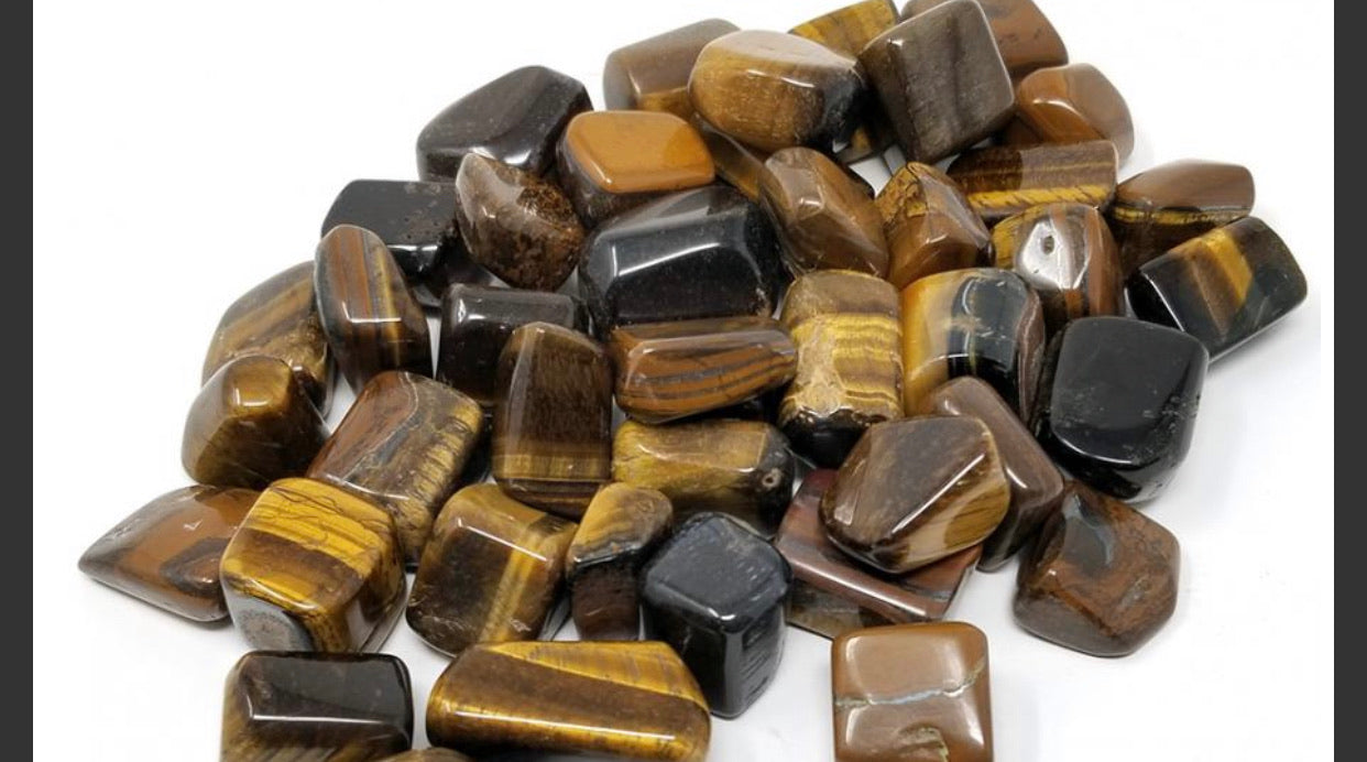 Tiger’s Eye Tumbled Stone (Genuine Polished Gemstone)