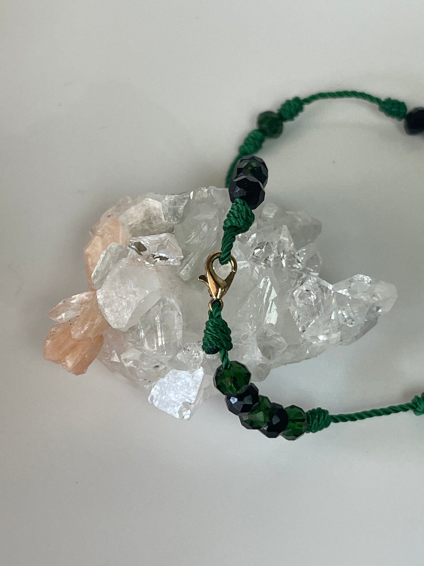 Jesus Malverde Green And Black Rosary