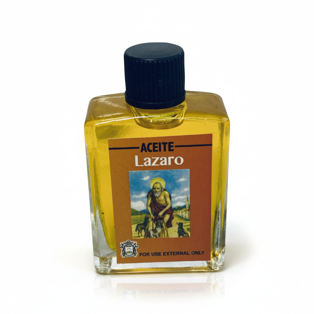 Saint Lazarus Oil 1/2 OZ./ San Lazaro Aceite 1/2 OZ.