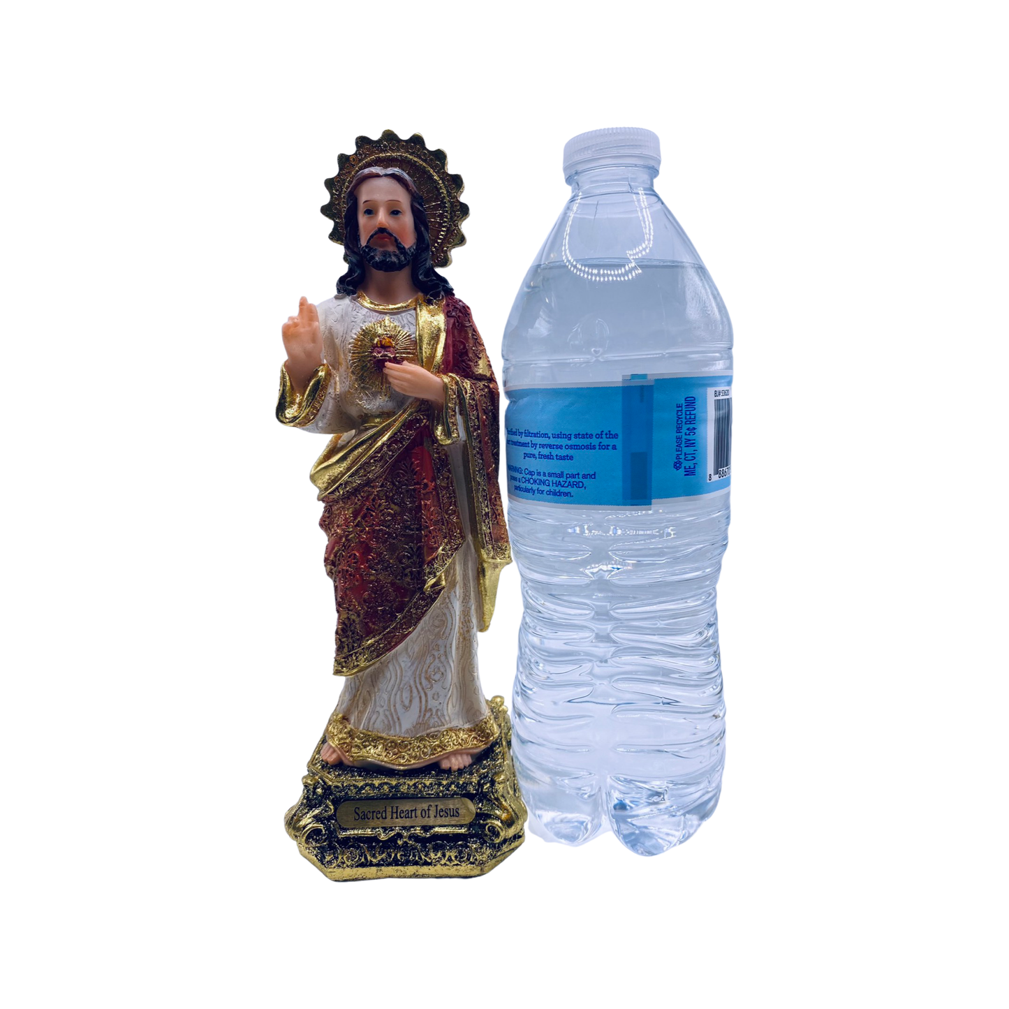 Sacred Heart Of Jesus 8” Statue/Sagrado Corazon De Jesus