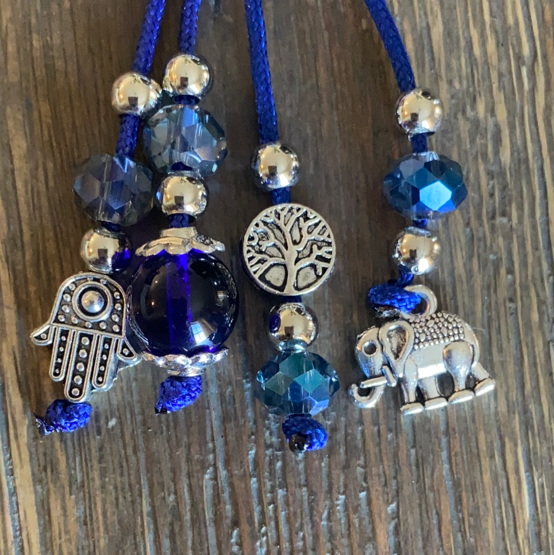 Elephant Evil Eye Charms Keychain