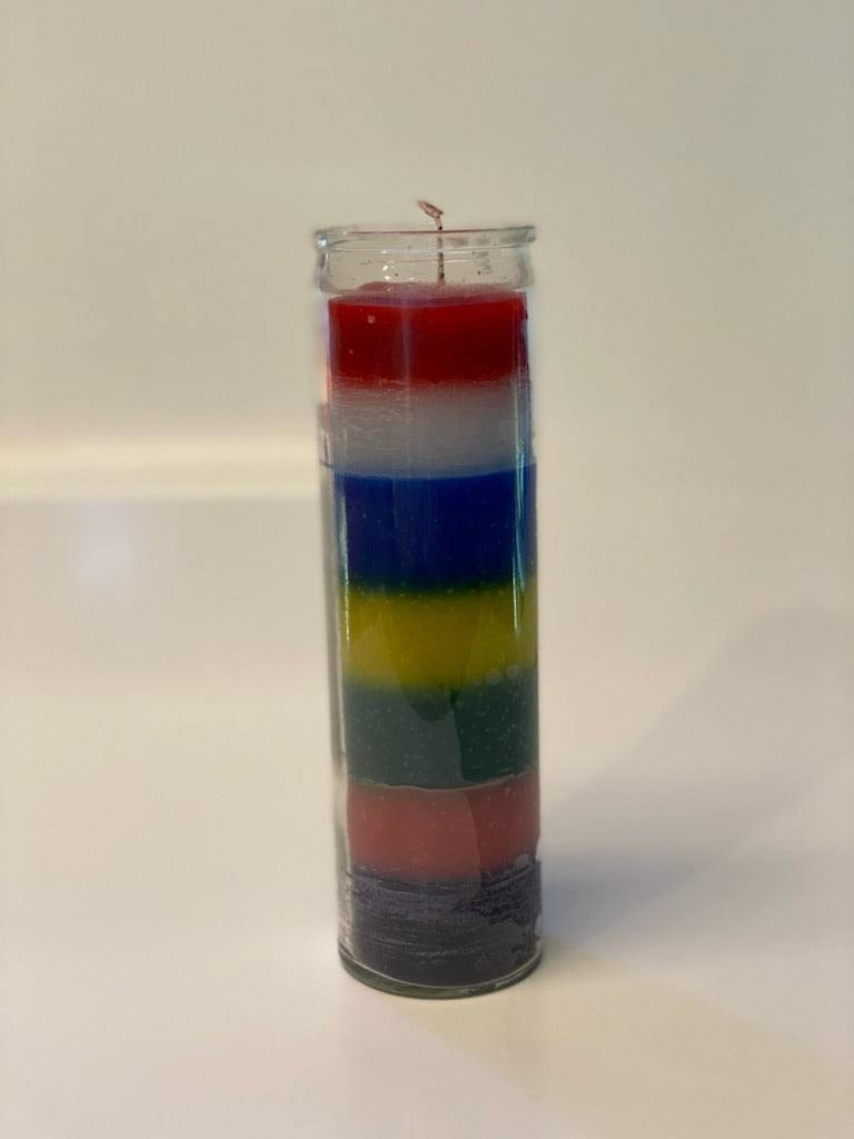 Plain 7 Day 7 Color Candle