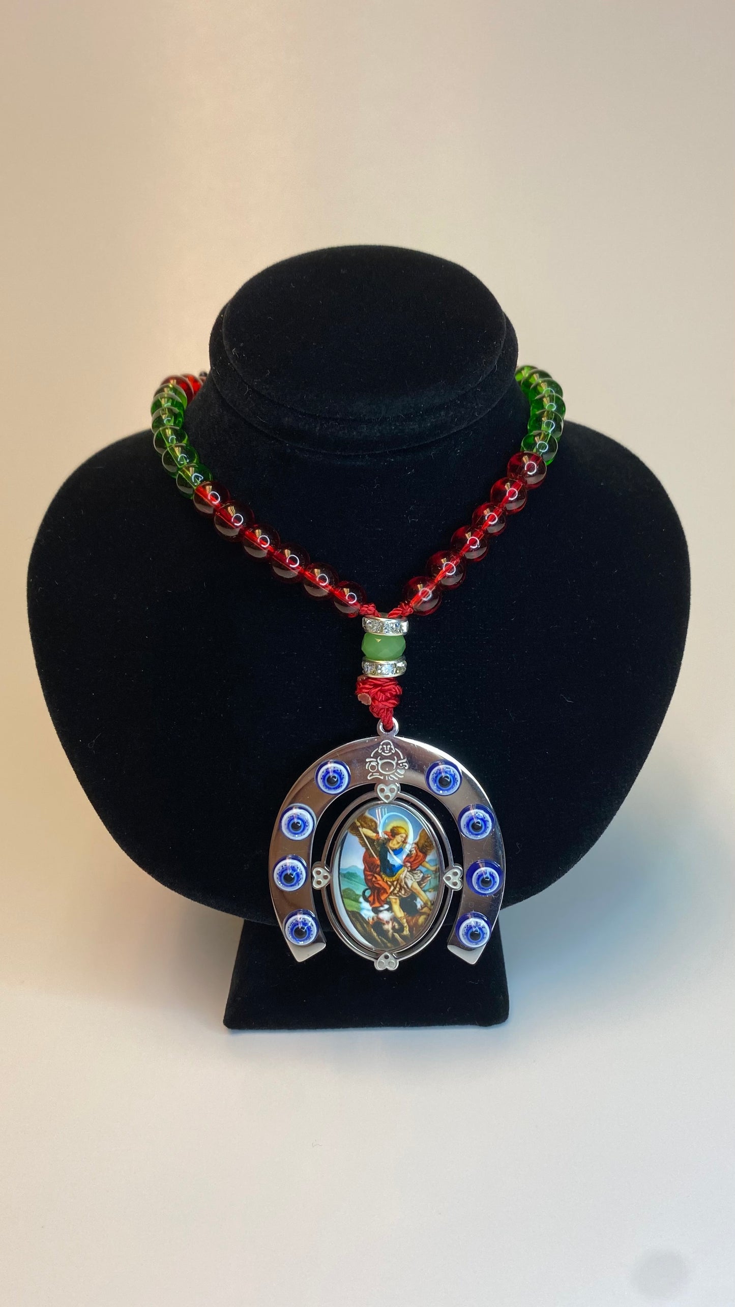 Saint Michael Evil Eye Necklace