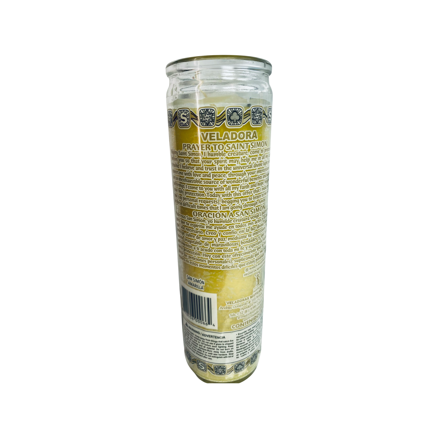 Saint Simon 7 Day Candle/ San Simon Veladora
