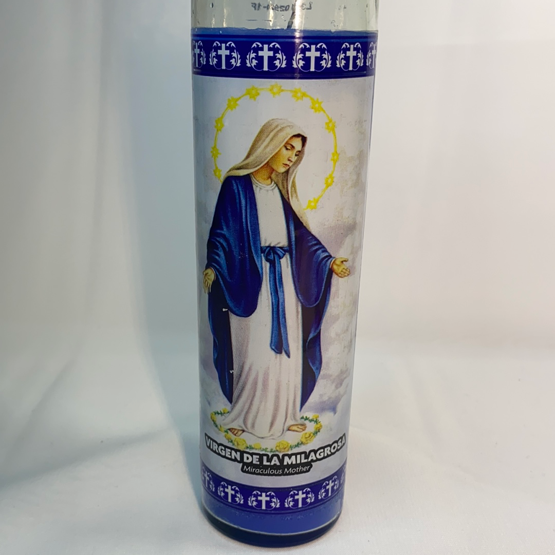 Miraculous Mother 7 Day Candle/ Virgen De La Milagrosa