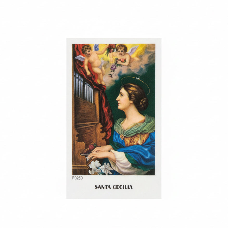 Santa Cecilia Tarjeta De Oración