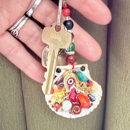 Seashell Amulet Keychain