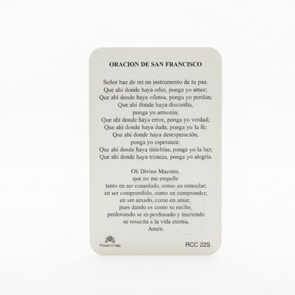 Saint Francis Prayer Card