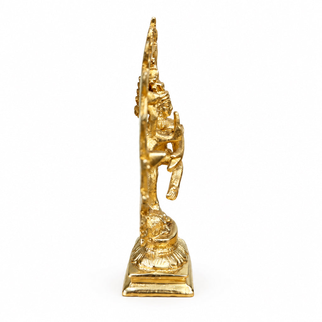 Shiva Natraj 9"H Solid Brass