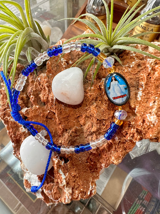 Orisha Yemaya Blue And White Bracelet