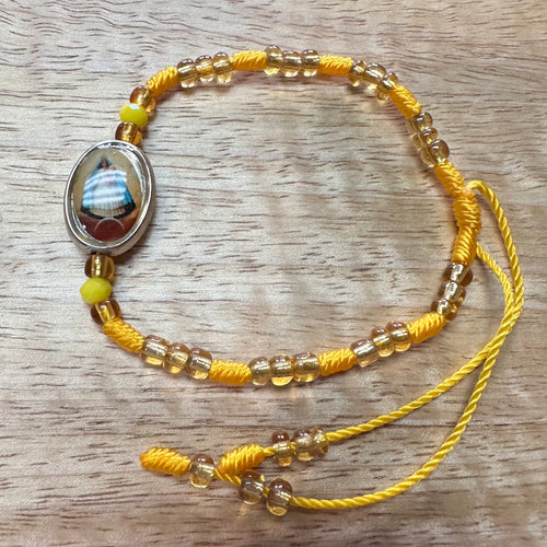 Our Lady of Charity Yellow Bracelet/Caridad Del Cobre Pulsera