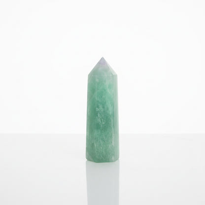 Green Fluorite Crystal Tower