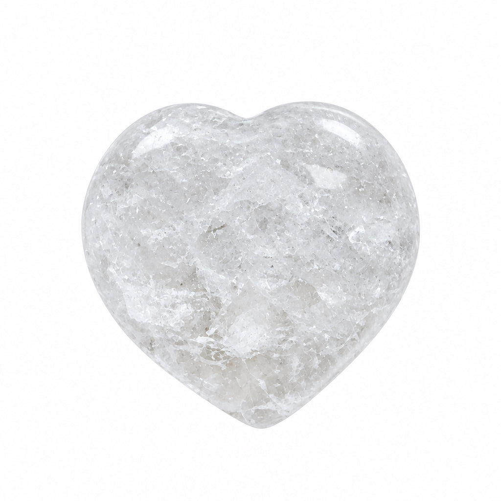Crystal Quartz Heart Shape