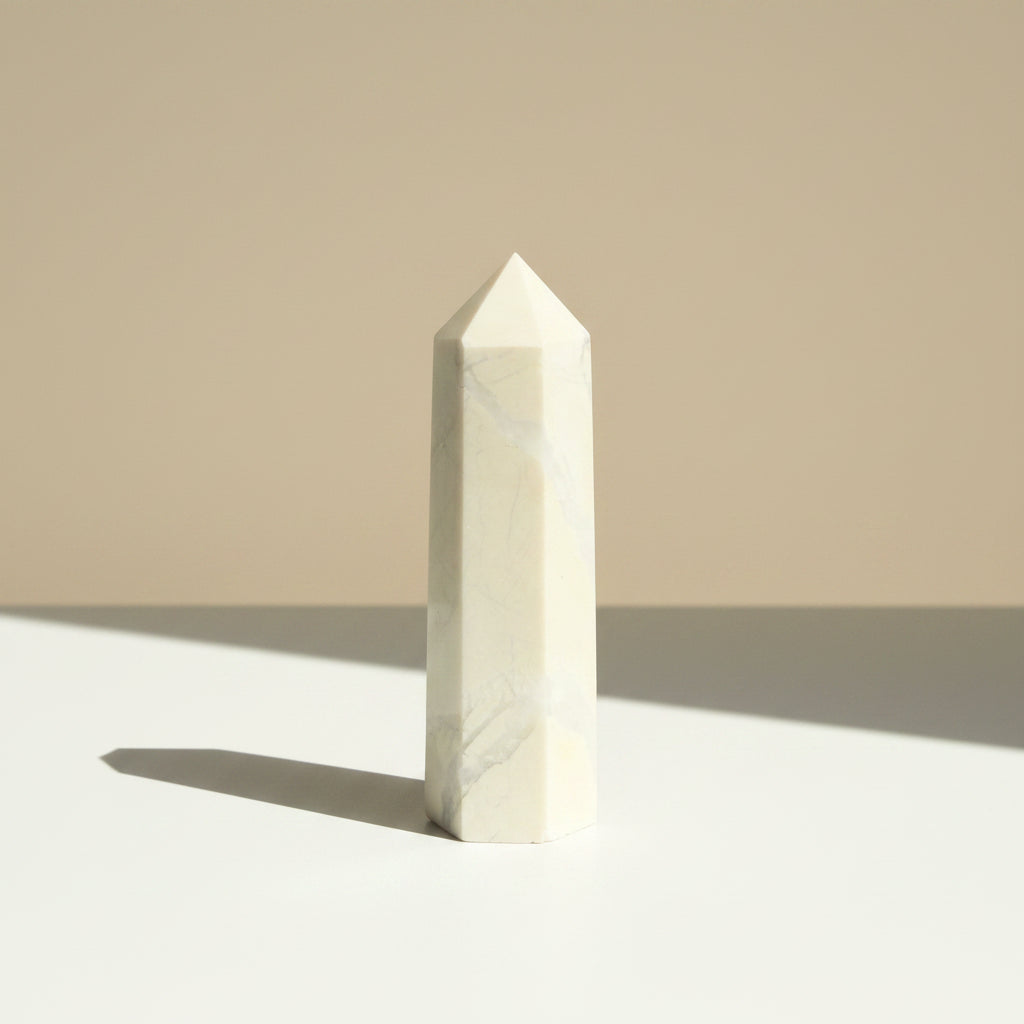 Howlite Crystal Point