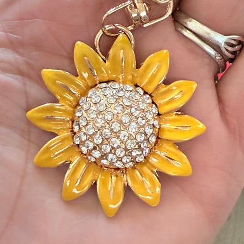 Sunflower Keychain | Symbol of Oshun | Love | Abundance | Happiness