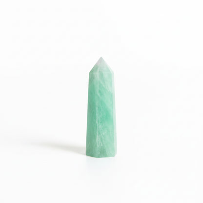 Green Fluorite Crystal Tower
