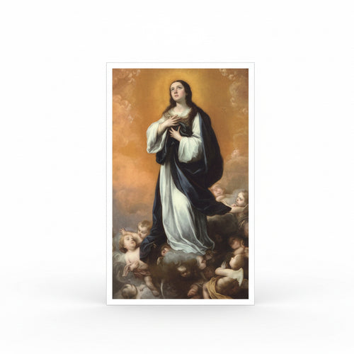 Inmaculada Virgen De La Concepción Tarjeta De Oración