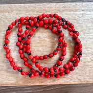 Peonia Necklace | Collar De Peonia | Collar de Huayruro | Collar De Semillas De Peonia | Amuleto Contra las Malas Energia
