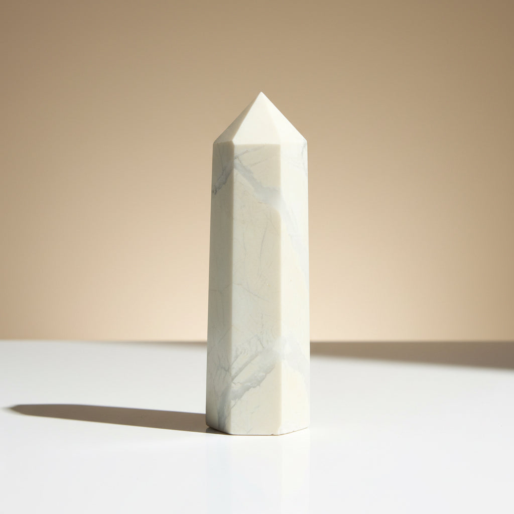 Howlite Crystal Point