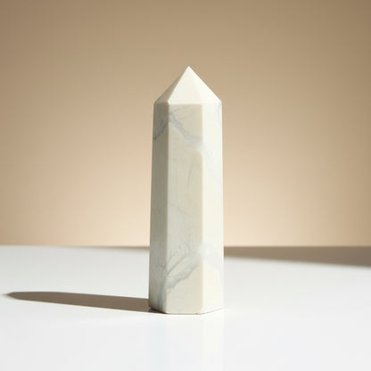 Howlite Crystal Point