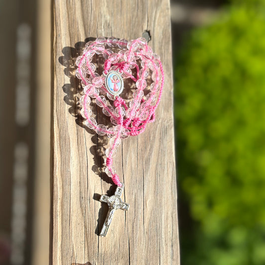Divine Child Pink Rosary