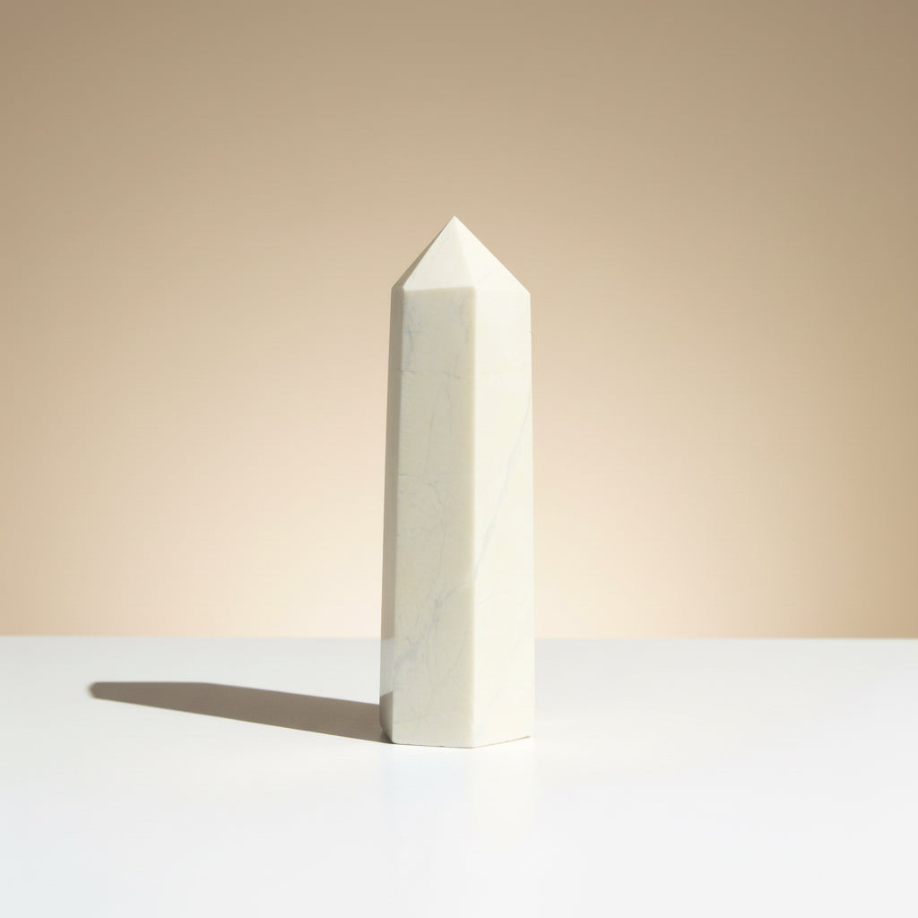 Howlite Crystal Point