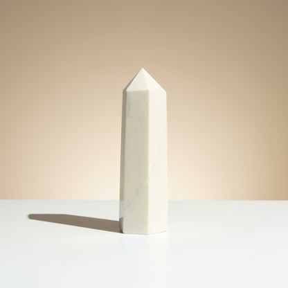 Howlite Crystal Point